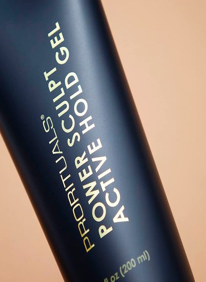 Prorituals Power Sculpt Active Hold Mens Hair Gel - Classic Hair Gel for Men, Light Hold, Styling Pomade For Men with Aloe and Almond Oil, 6.8 fl oz - Image 5