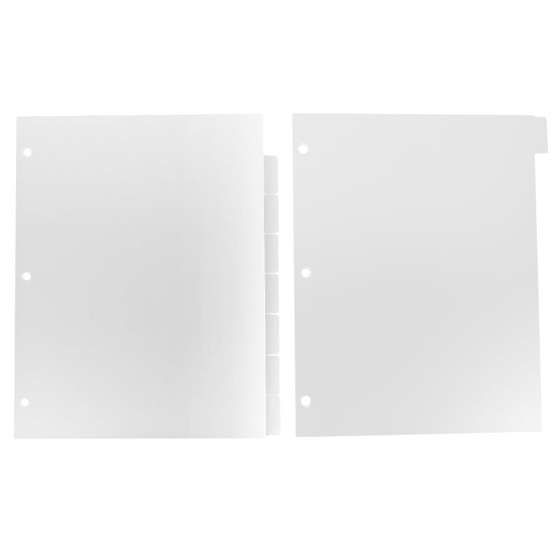 3 Hole Binder Dividers with Frosted Tabs Refill Paper for Office School Home Organization - Image 2