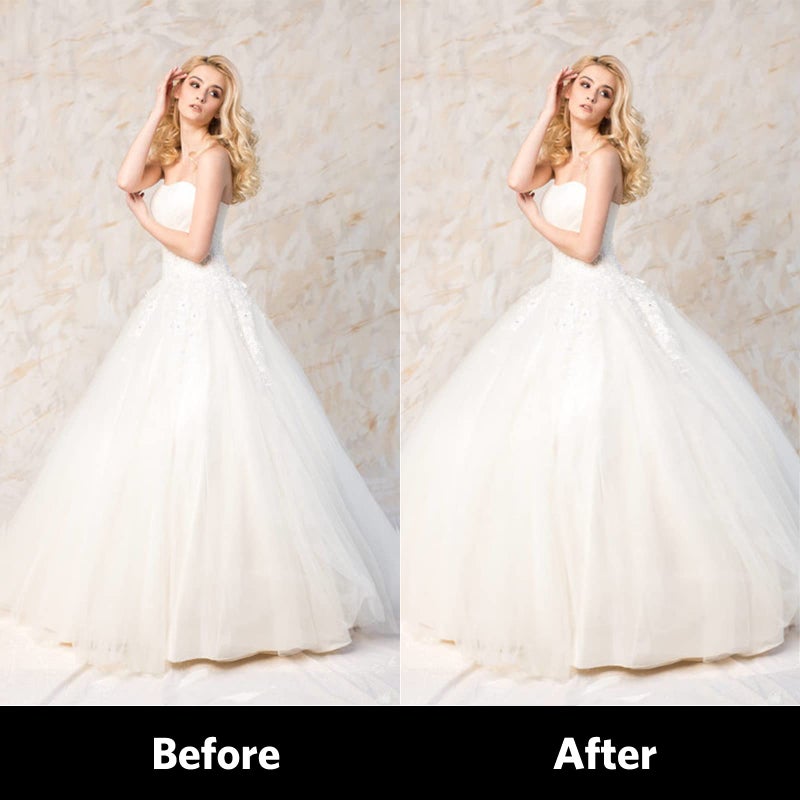 PrettyQueen Women 6 Hoop Petticoat White A-line Floor-Length Crinoline Underskirt for Bridal Wedding Dress Ball Gown - Image 5