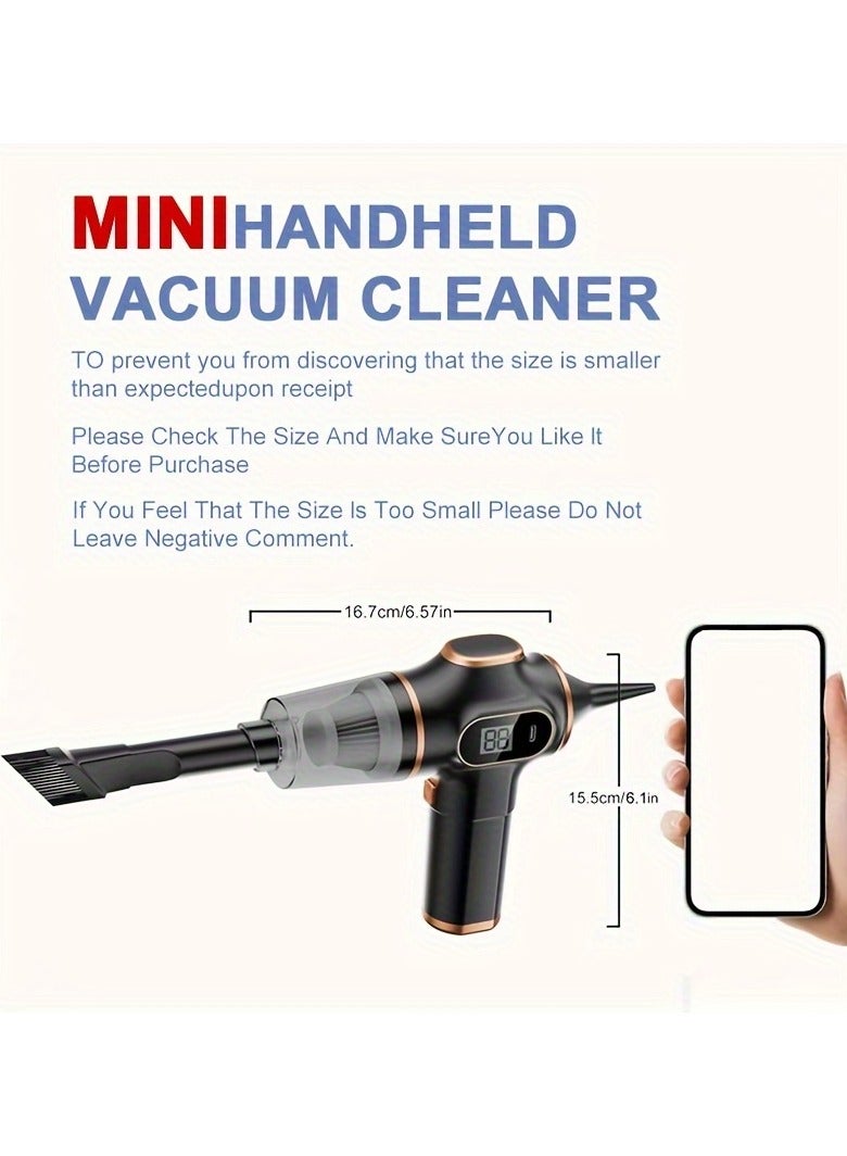 Cordless Handheld Vacuum Cleaner High Power USB Rechargeable Multi-Function Dust Buster for Home and Car Ideal for Pet Hair Dust and Debris Cleaning Includes Accessory Kit  - Image 5