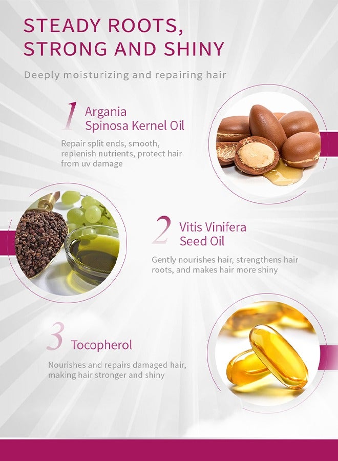 RtopR Moroccan Hair Essential Oil, Repair and Strengthen Damaged Hair Roots, No Shampoo Hair Mask, Moisturize Hair Care Essence - 35ML - Image 2