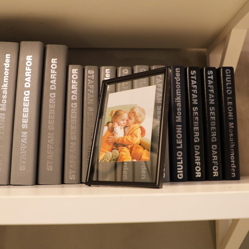 أهاجو Ahago Black Floating Frame (4 "" x6 "رأسية) مع قلب رومانسي لأحجام الصور 3x5 2x3 1x2 على الطاولة على الطاولة إطار صورة راقية للمنزل المهرجان أو الزفاف - Image 5