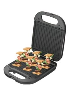 Sandwich and Waffle Maker, 3 slices, 1400 Watt R.2221 - Black