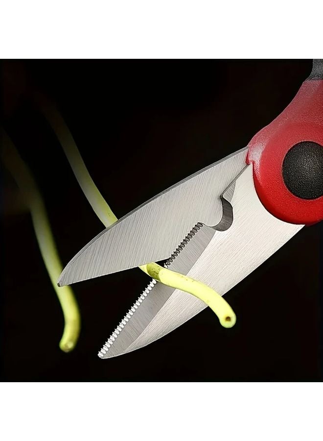 Electrician Scissors And Knife Set Dual Purpose Wire Stripper Cutter Random Color - Image 5