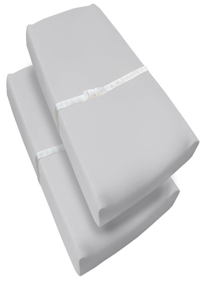 BreathableBaby Waterproof Cover, for 32" x 16"/81 x 41 cm Changing Pad, Gray (2-Pack) - Image 1