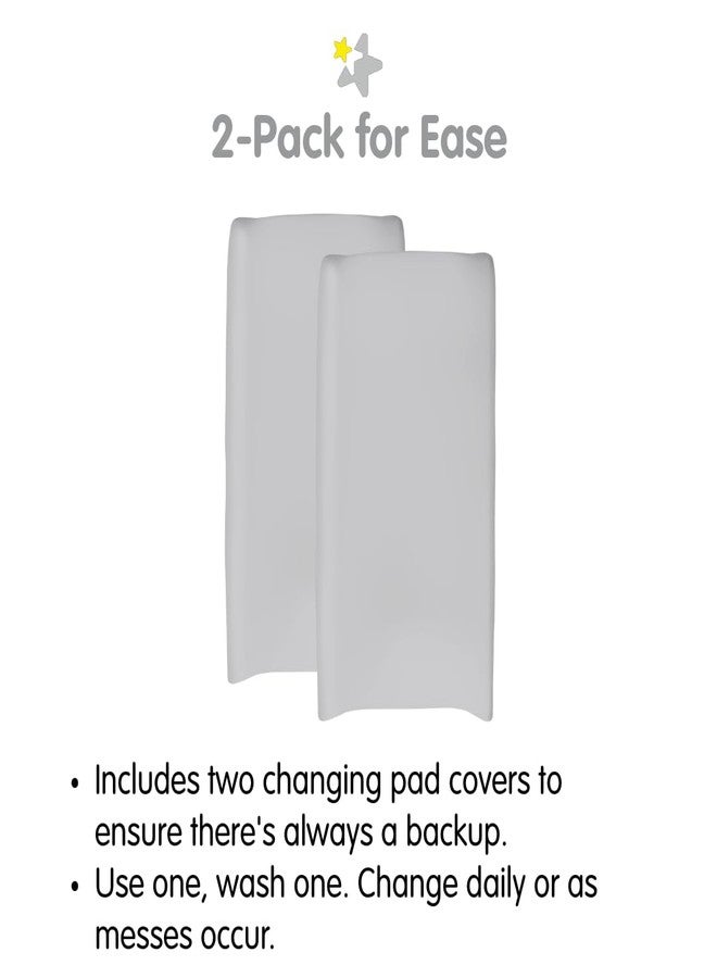 BreathableBaby Waterproof Cover, for 32" x 16"/81 x 41 cm Changing Pad, Gray (2-Pack) - Image 4