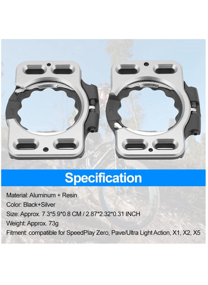 Generic - Cycling Shoe Cleats, Bike Shoe Cleats Quick Release Cycling Shoes Cleat Cover Adapter Converter Bicycle Pedal Cover Road Cycling Cleats for SpeedPlay Zero for Pave/Ultra Light Action, X1, X2, X5 - Image 1