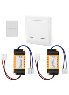 Dual channel Single Control 433Mhz WiFi Receiver Transmitter Smart Remote Control Switch Set