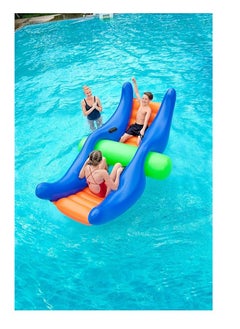 Bestway Water-Totter Rocker – Inflatable Pool Rocker for Kids, Fun Seesaw Ride-On Water Toy for Pools, Lakes, and Beaches  - Image 2
