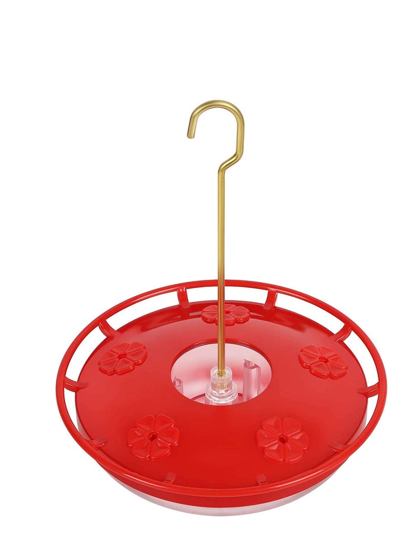 SOLARAE Hummingbird Feeder for Outdoors Hand Blown Glass Hummingbird Feeder Leak-Proof Hummer Bird Feeder for Outside Window Easy to Clean and Fill Hanger Upgraded Leak Bird Feeder - Image 1