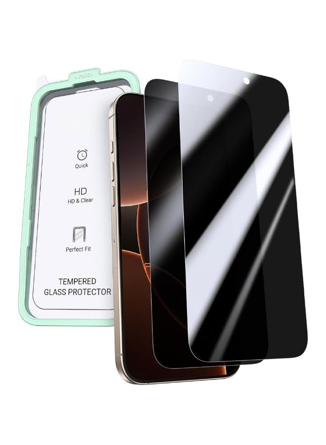 3 Pack For IPhone 16 Pro Max Screen Protector Privacy 6.9'' 100% Privacy Protection Ultimate Drop Protection 1:1 Full Coverage Anti Spy Screen Protector 9H Tempered Glass Fit For Most - Image 1