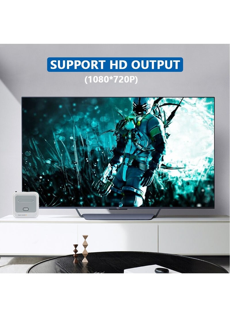 Game Box, Super Console X Retro Video Game Console, Support 70000+ Games 50 Emulators for PS1/PSP/MAME/DC with 2 Controllers (128GB)