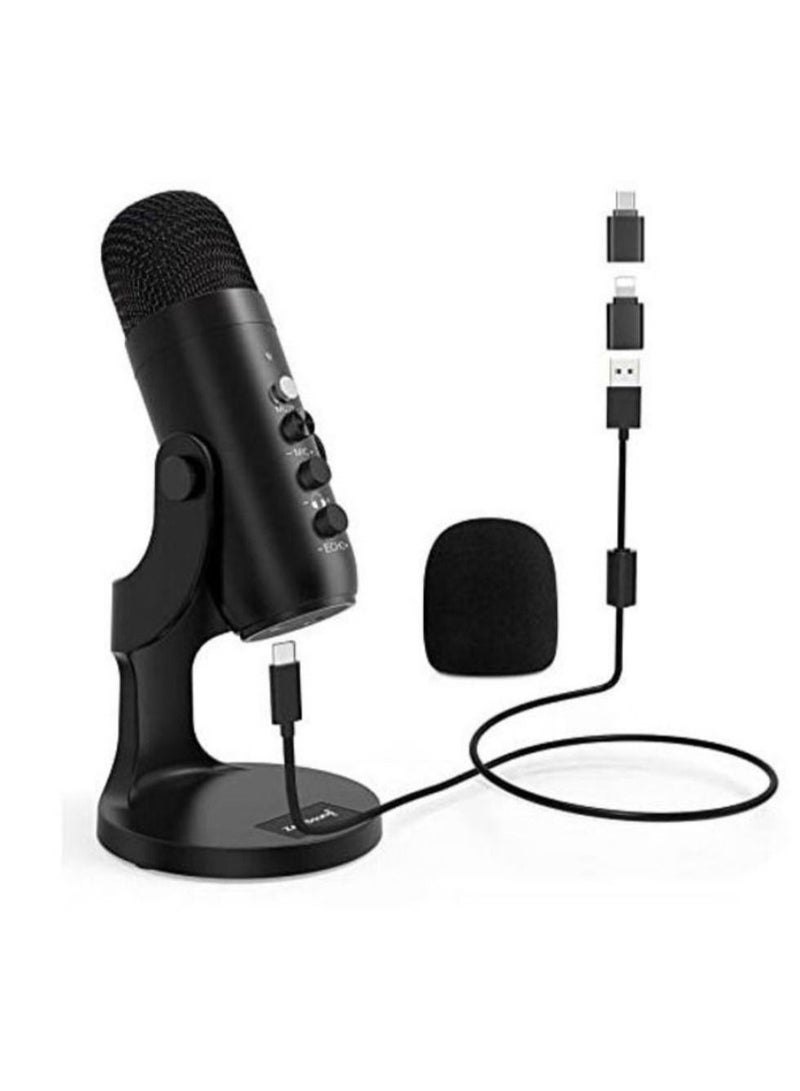 Jmary PW8 Professional Metal Voice Recording Usb Condenser Studio And Podcast Recording Gaming Microphones - Image 1