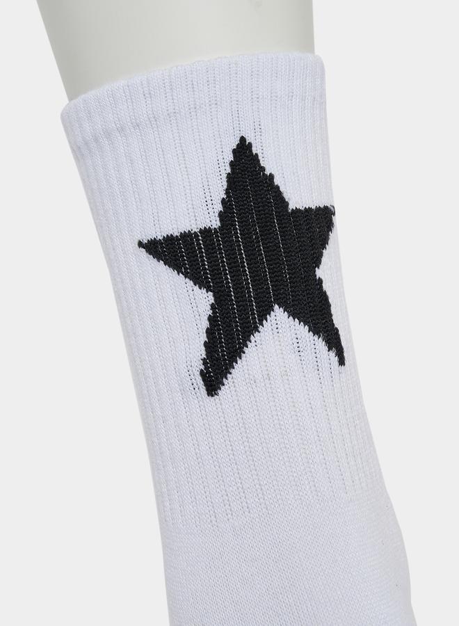 Styli Set of 2 - Star Print Socks  - Image 3