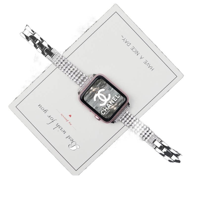Metal Smartwatch Band for daily smartwatch wear and replacement strap in Silver Personal Use Indoor Use On The Go Use Work Use Family Use - Image 1