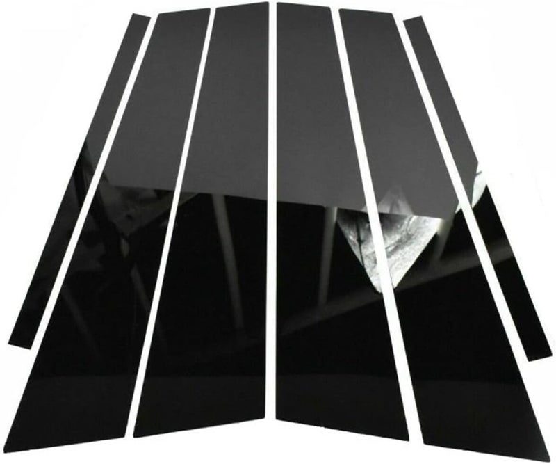 QASULER 6PCS Gloss Black Window Trim Cover for BMW X1 - Image 1