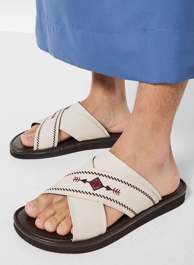 Robert Wood Embroidered Traditional Arabic Sandals - Image 5
