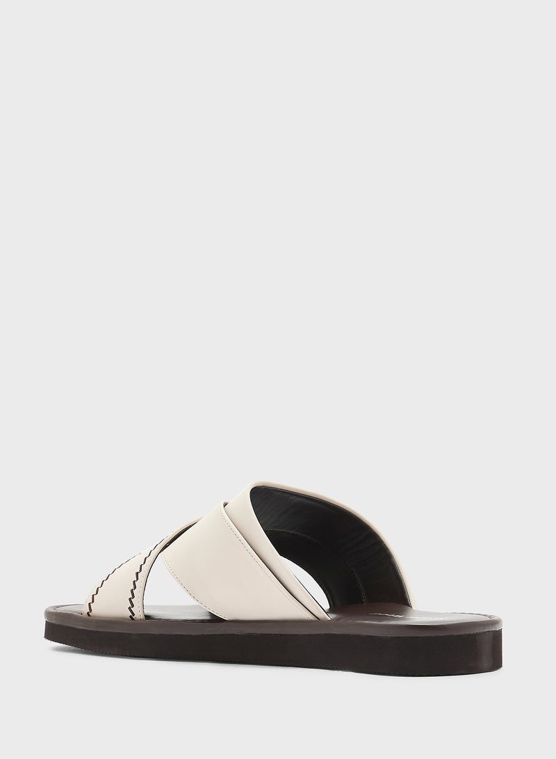 Robert Wood Embroidered Traditional Arabic Sandals - Image 3