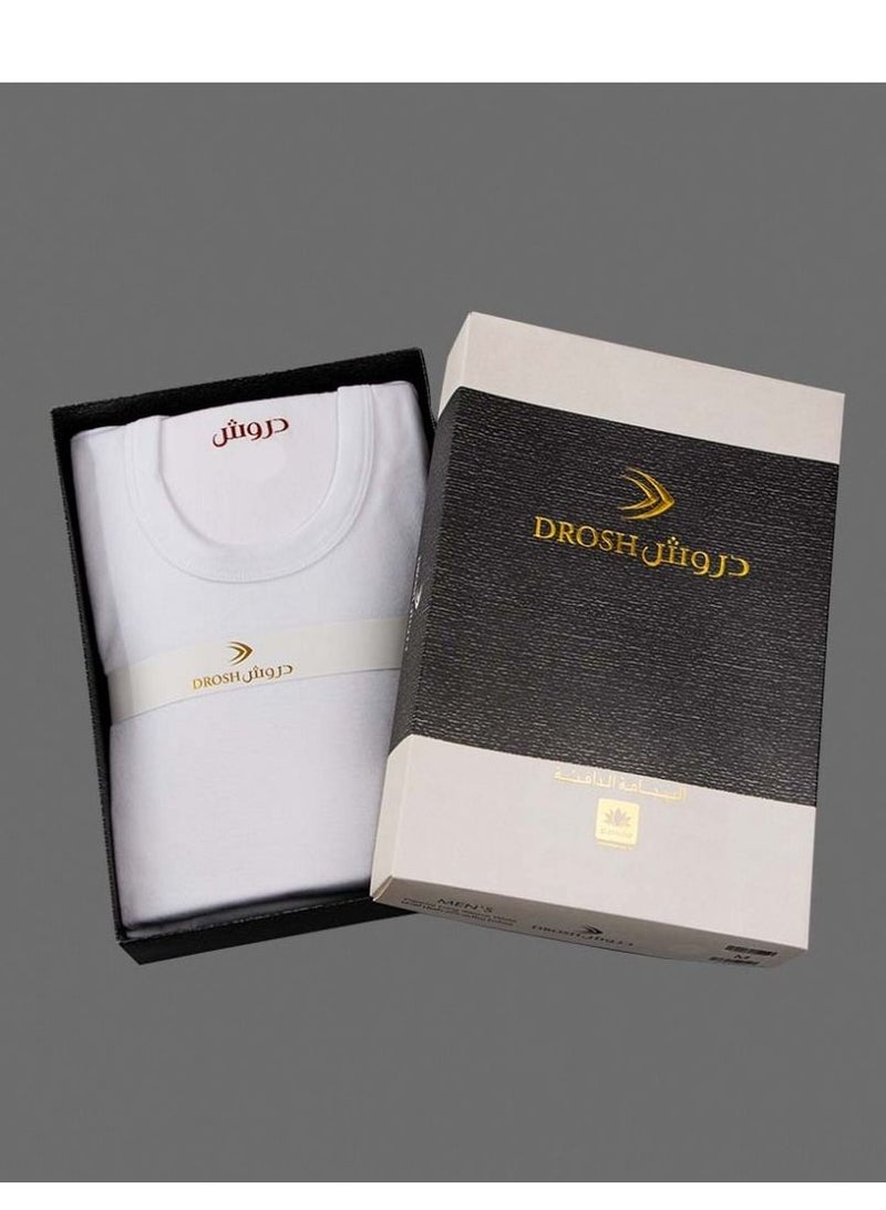 Drosh Pajamas for boys, children and youth, white, long sleeve - Image 1