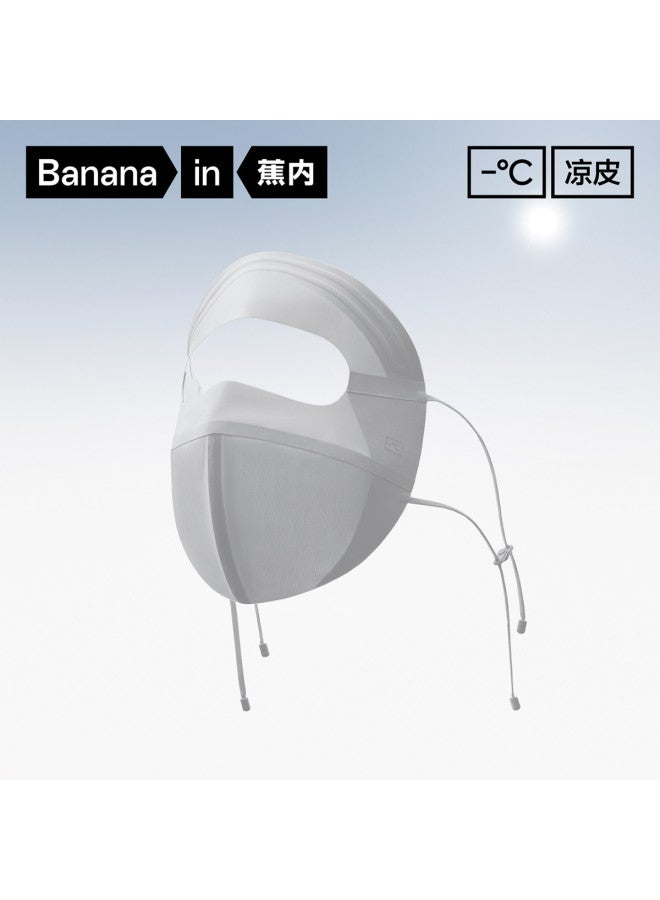 Bananain Liangpi 503 Uv Pro Facekinini Sun Mask For Women - Full Face Uv Protection With Brim Hat Style Sunscreen - Image 3