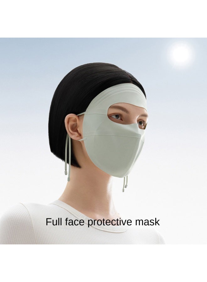 Bananain Liangpi 503 Uv Pro Facekinini Sun Mask For Women - Full Face Uv Protection With Brim Hat Style Sunscreen - Image 4