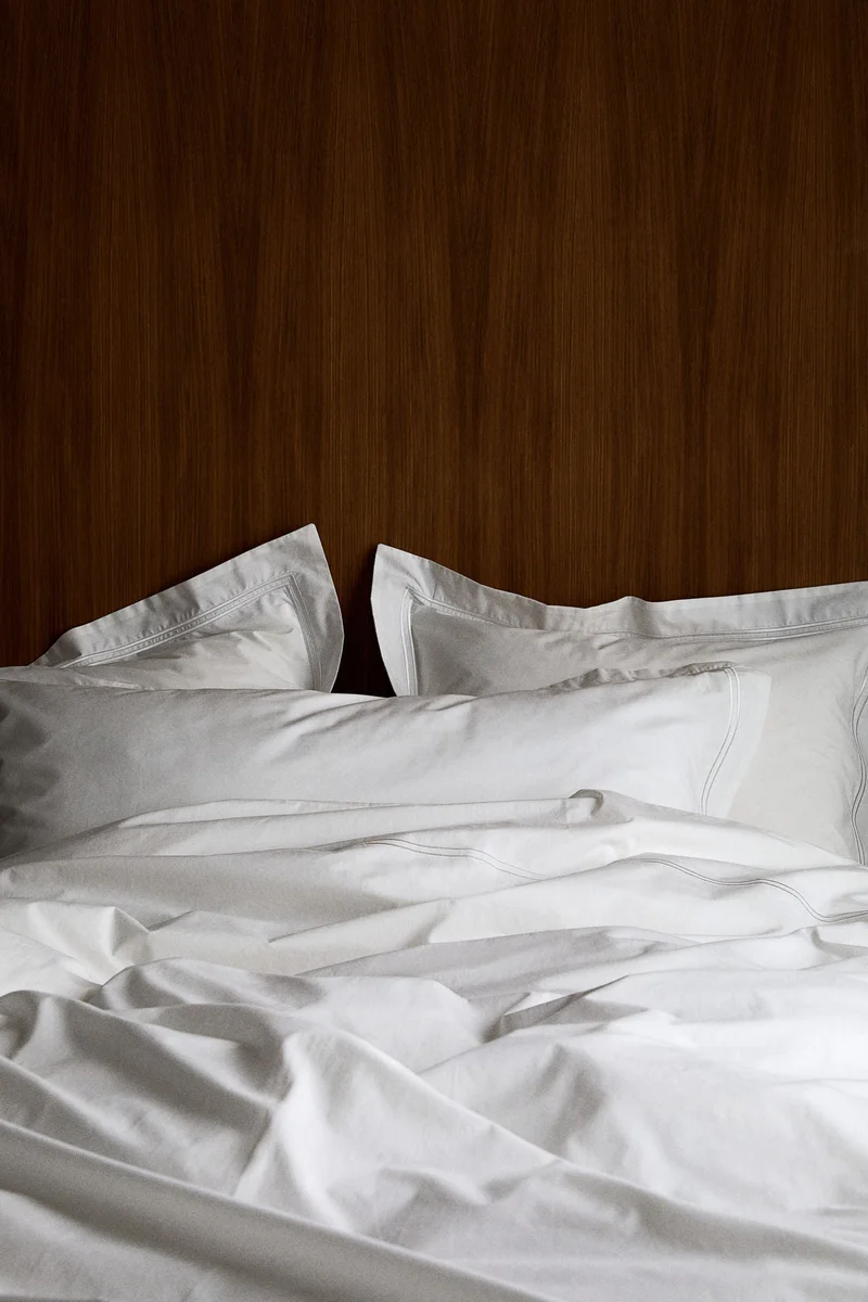 H&M Cotton percale duvet cover set