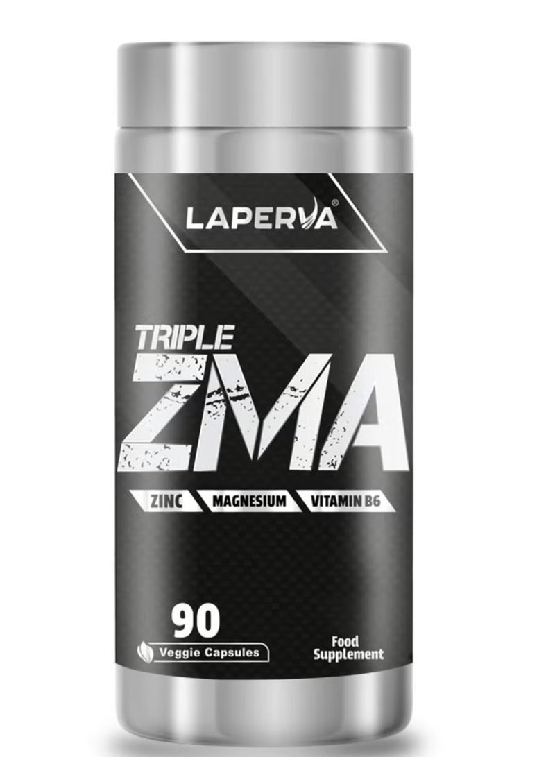 Laperva Triple ZMA, Maintains Testosterone Levels, Supports the Nervous System, 90 Veggie Capsules, Pack of 2 - Image 2