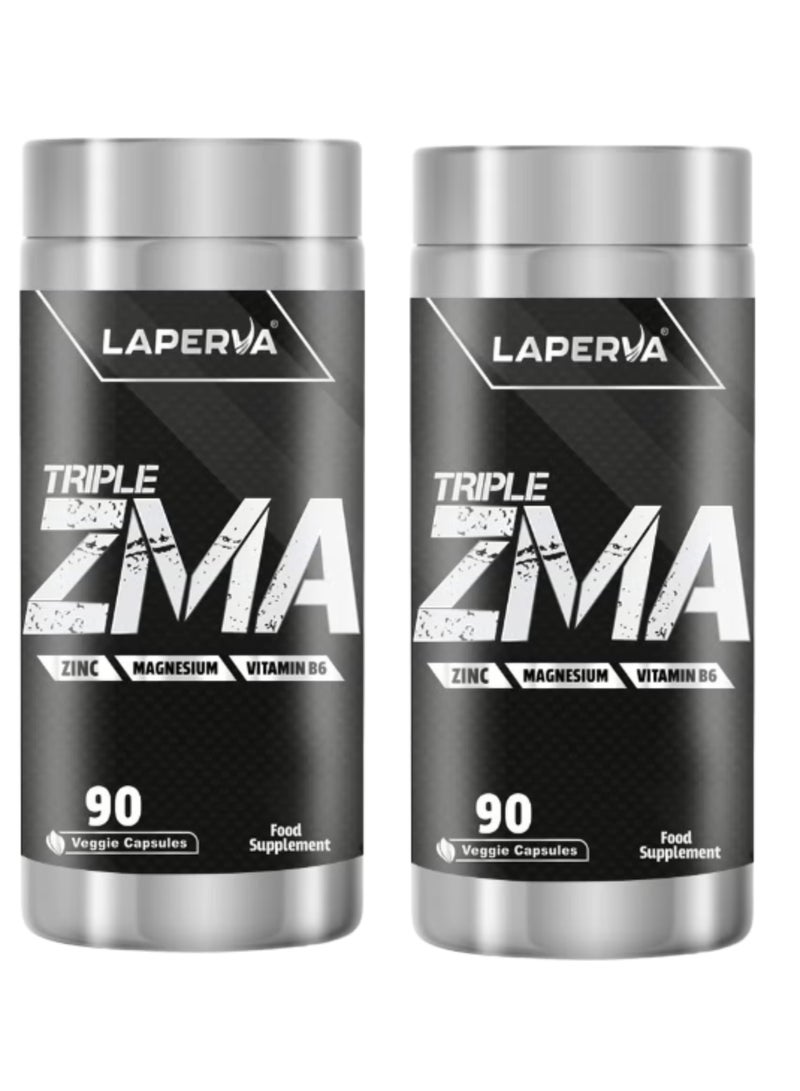 Laperva Triple ZMA, Maintains Testosterone Levels, Supports the Nervous System, 90 Veggie Capsules, Pack of 2 - Image 5
