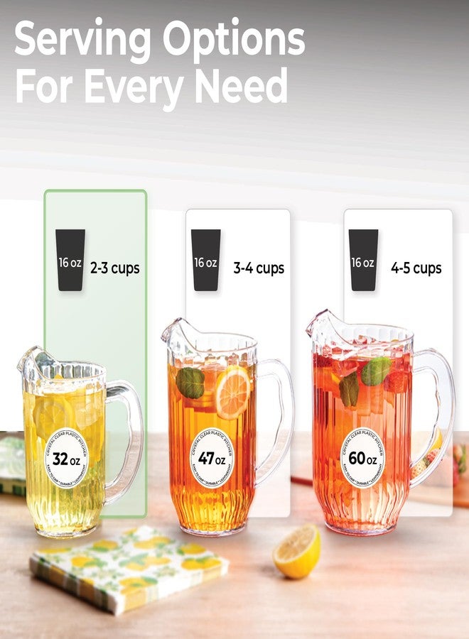 Restaurantware-RW Base 32 Ounce Mini Beer Pitcher, 1 Durable Restaurant Pitcher - Hard Plastic, Serve Soda, Lemonade, Juice, Or Sangria, Clear Plastic Water Glass, For Bars, Parties, Or Homes, - Image 4