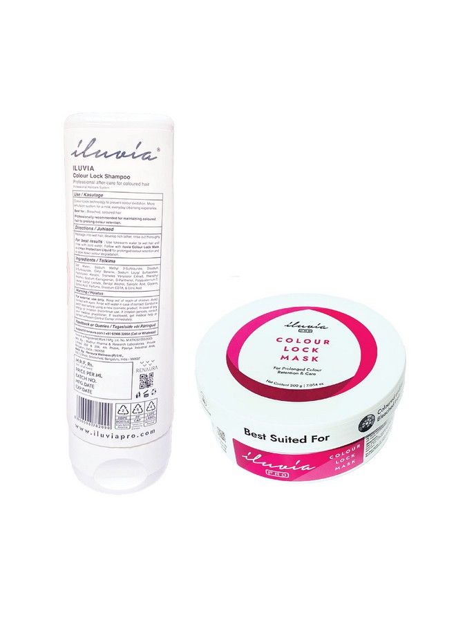 iluvia Colour Lock Combo For Colour Protection Boost (Also Suitable For Colour Treated Hair) 200Ml Sulfate Free ;; Phthalate Free ;; Paraben Free (200Ml 782052) - Image 3