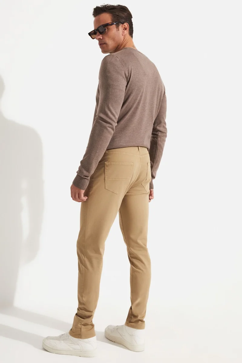جون Exclusive Men's Regular Fit Five Pocket Chino Pants