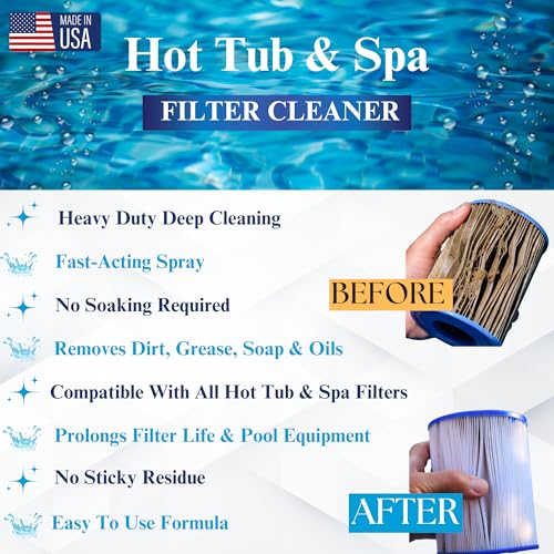 Black Diamond Stoneworks Ultimate Spa Filter Cleaner Fast-Acting Spray. Instant Clean for Hot Tub & Pool Filters Leaving Behind no Sticky Residue. Prolongs Filter Life and Pool Equipment. No Soaking - Image 3