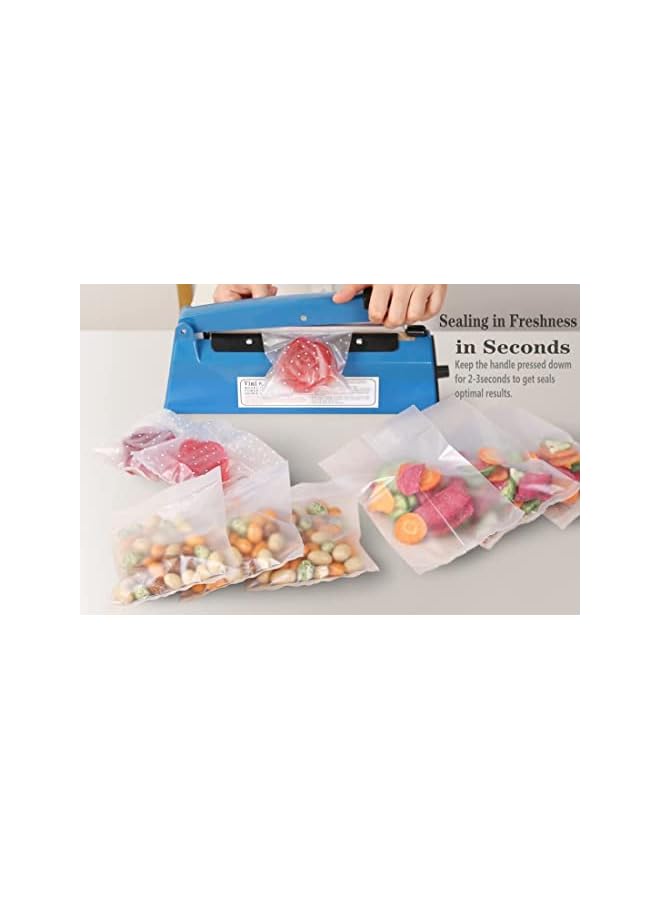 ECVV Heat Sealer Manual Bags Sealer Heat Sealing Machine 8 Inch Impulse Sealer Machine For Plastic Bags Pe Pp Bags With Extra Replace Element Grip - Image 2