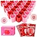 TATWOQ 24 PCS Mini Coil Spring Fidget Toys with Cards Bulk Stress Fidget Toys for Kids Classroom Treasure Box Birthday Party Favors Goodie Bag Stuffers Carnival Prize RedPink - Image 2