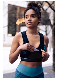 SYOSI Running Vest Chest Phone Holder, Reflective Print Chest Pouch, 2 Functional Pockets, Lightweight Waterproof Sports Waist Bag Running Mobile Bag Backpack Vest Reflective Strip Chest Bag for Men & Women  - Image 4