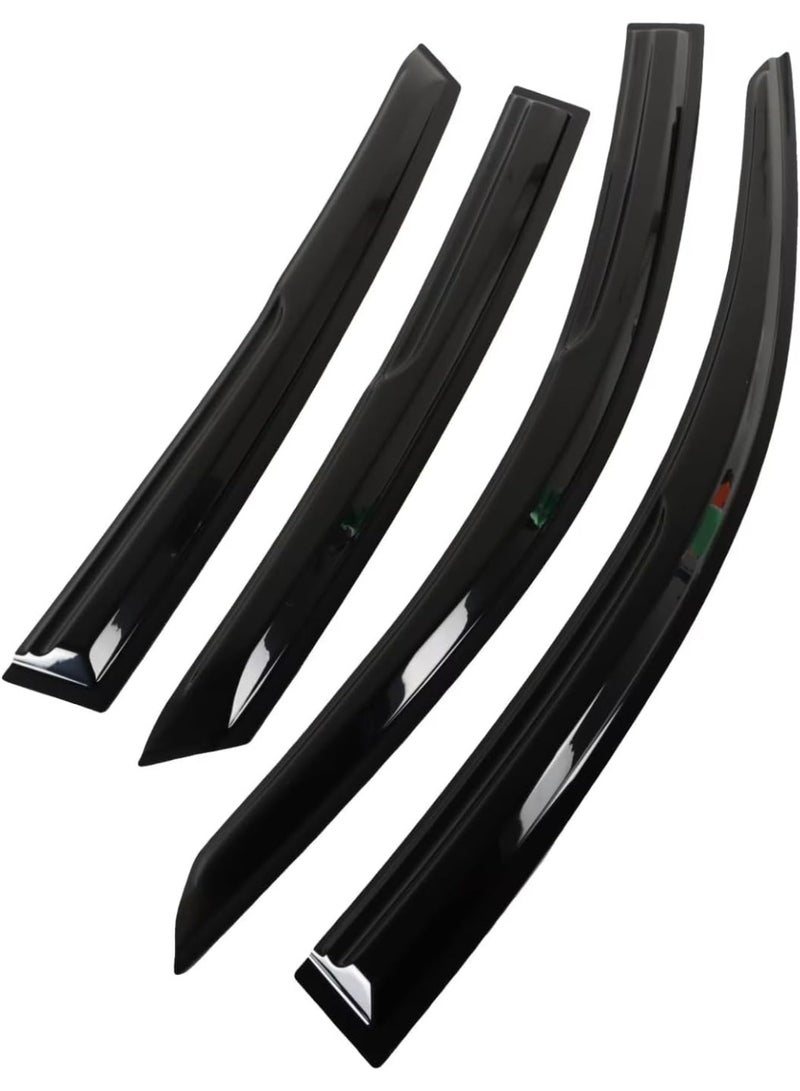 WINCA Car Window Visors Fits Sun Wind Deflector Rain Vent Window Visors Deflectors 4 Pcs Set - Image 1