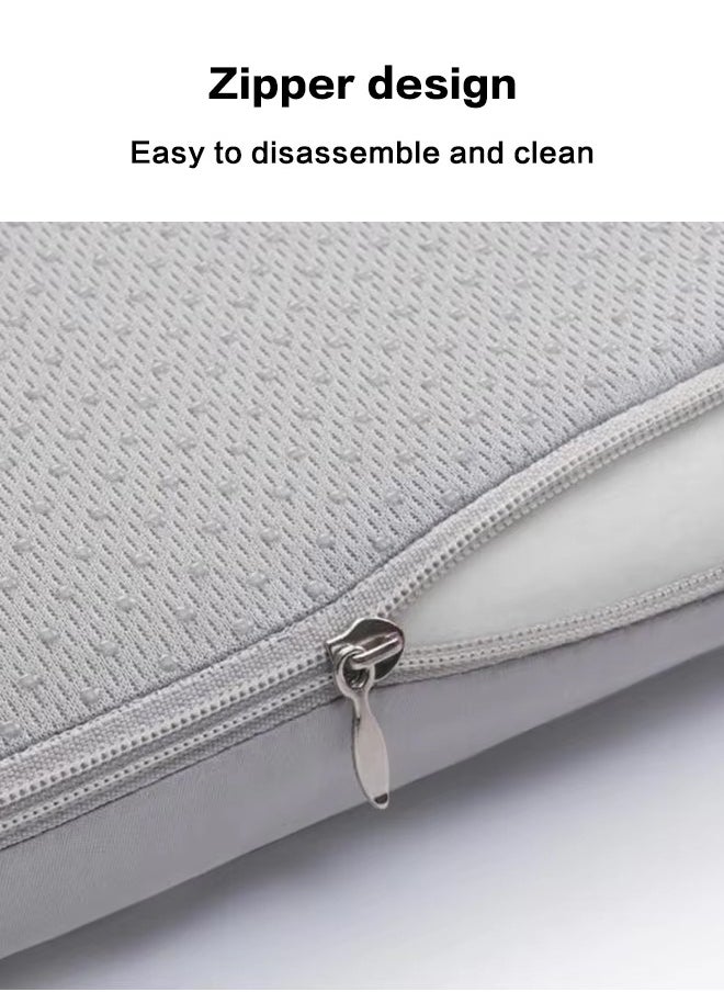 Generic - 15 Inches Square Stool Cushions with Ties Set of 1 for Chair, Breathable Square Chair Pads Seat Cushions with Anti-Slip Mat - Image 1