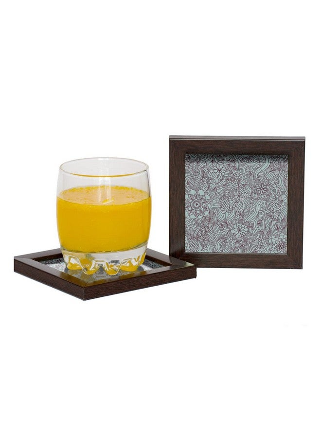 Paper Plane Design Tea Coffee Coaster Set Wooden Decorative Coasters Set. Home and Office Wooden Coasters Design 691 - Image 3