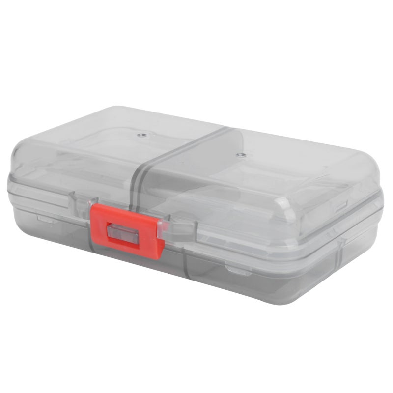 Portable Pill Organizer - 8 Compartments Grey Moisture-proof Compact Pill Case: Independent Sealed Design Medicine Storage Container for Travel Home Daily Use - Image 4