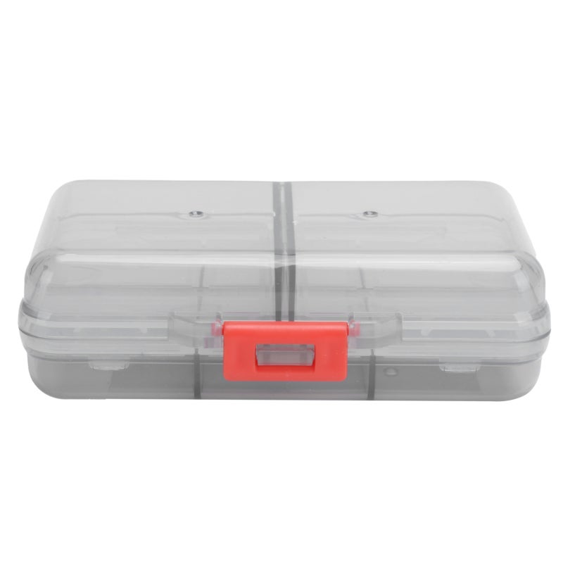 Portable Pill Organizer - 8 Compartments Grey Moisture-proof Compact Pill Case: Independent Sealed Design Medicine Storage Container for Travel Home Daily Use - Image 2