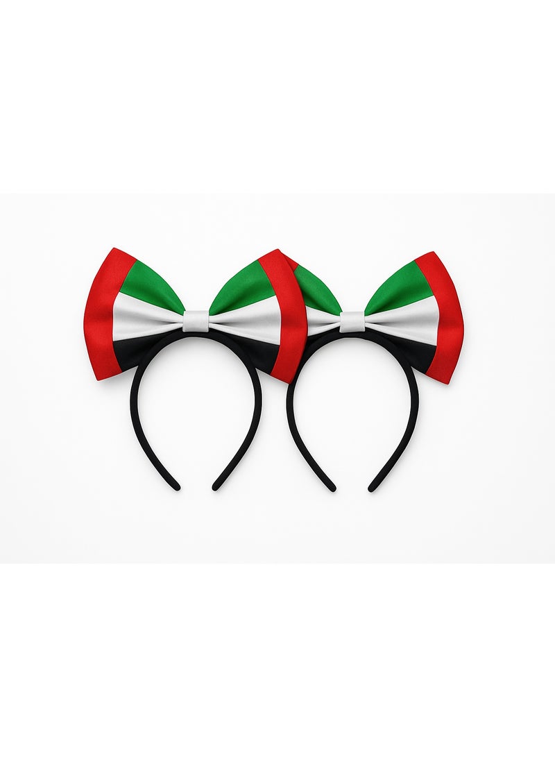 UAE National Day Headband UAE Flag Colors Hair Accessory for Girls & Women – Festive Hairband for Celebration - Image 3