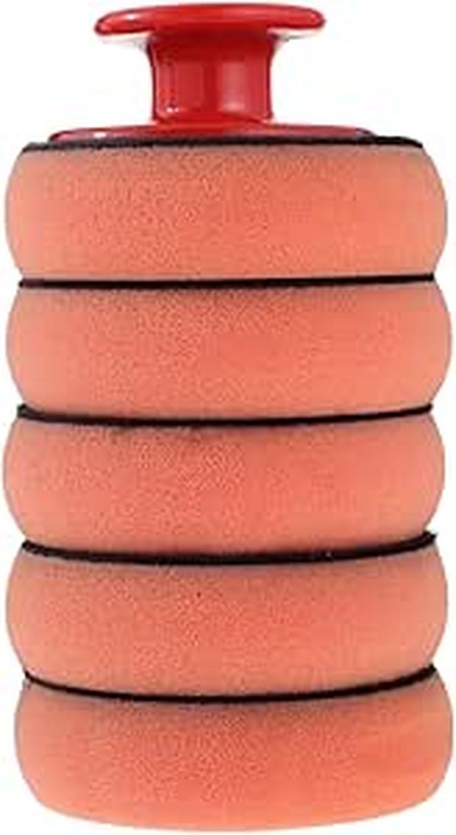 5 Pack Car Wax Applicator Pads With Handle Soft Sponge For Polishing - Image 1