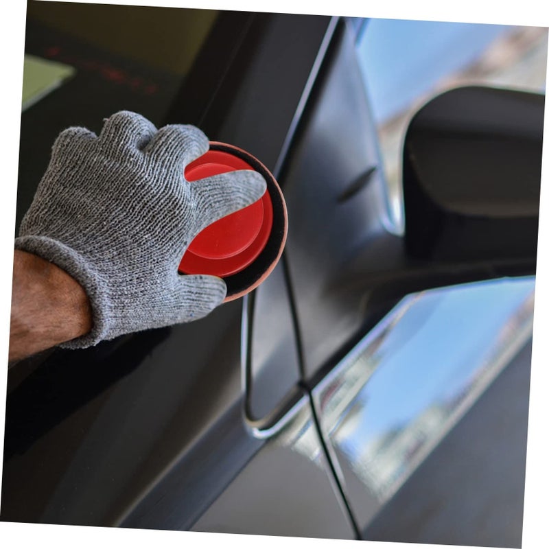 5 Pack Car Wax Applicator Pads With Handle Soft Sponge For Polishing - Image 3