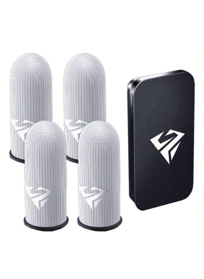Generic - 4 Gaming Finger Gloves Paired With A Metal Storage Box - Image 1
