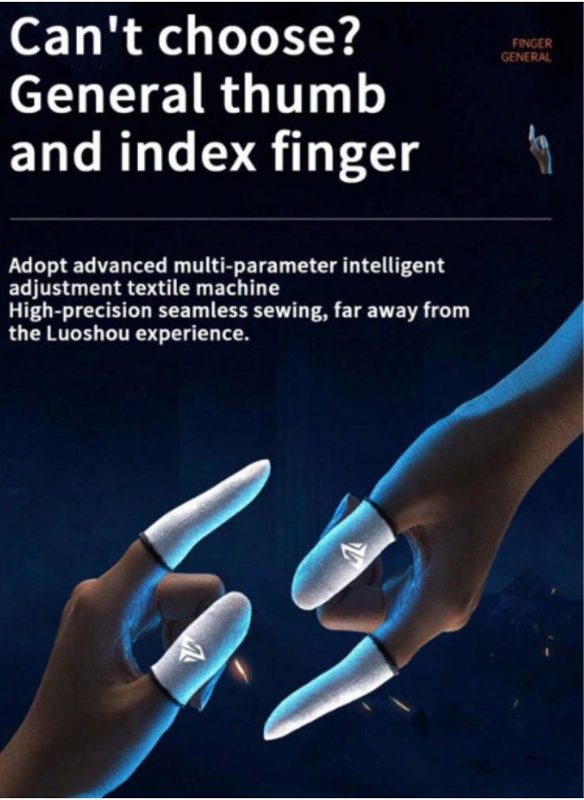Generic - 4 Gaming Finger Gloves Paired With A Metal Storage Box - Image 1