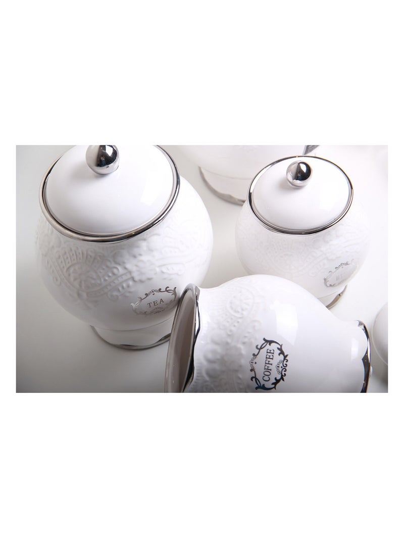A set of jars for storing spices, seasonings, tea and sugar with a luxurious design - Image 2