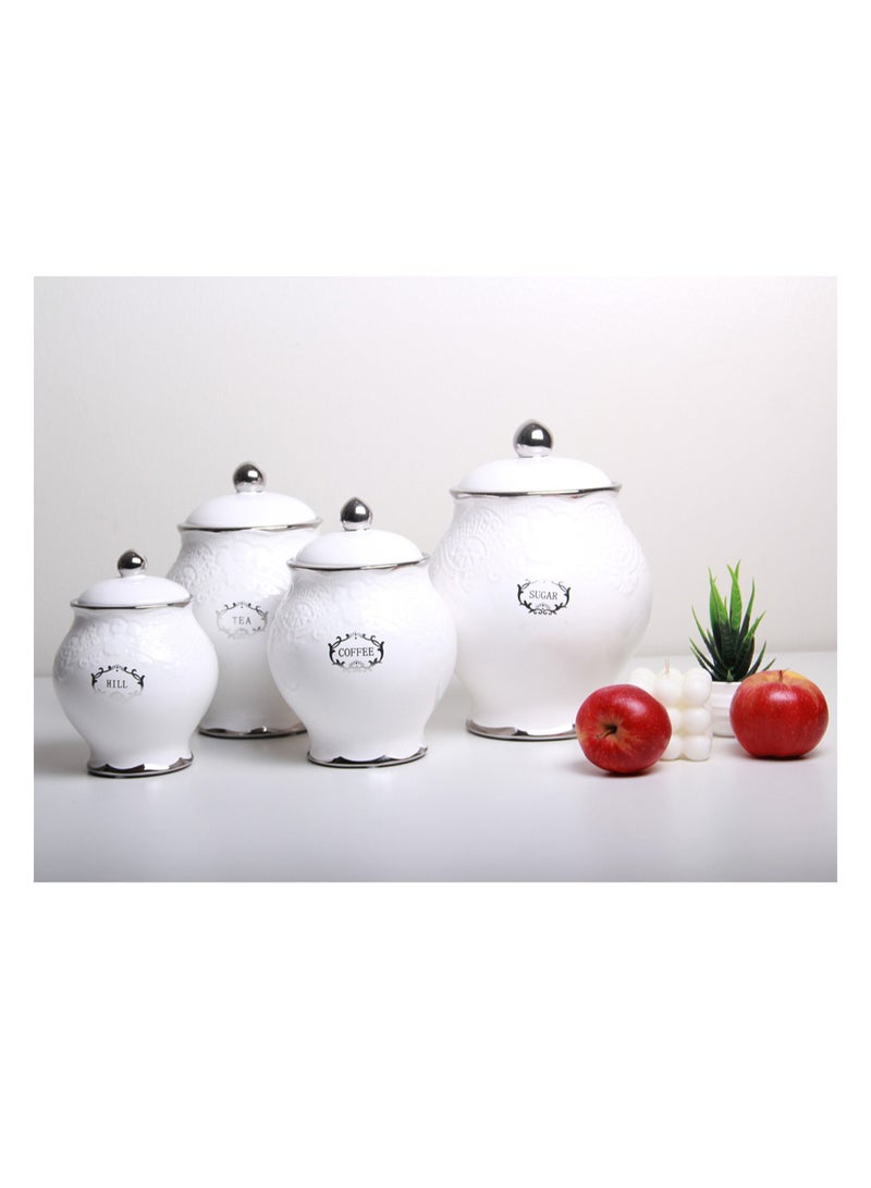 A set of jars for storing spices, seasonings, tea and sugar with a luxurious design - Image 3