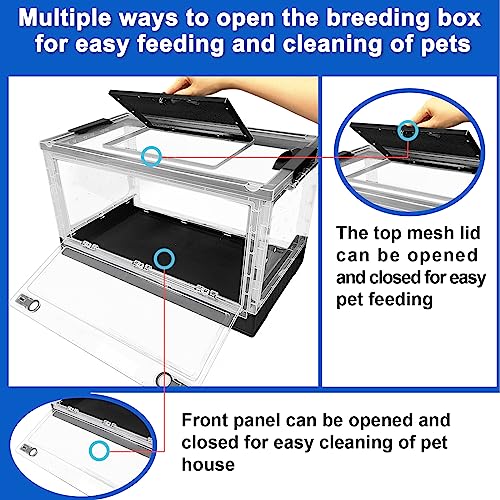 NestBasics Hamster breeding House Reptile breeding Cages with Wheels (Big Size) - Image 3