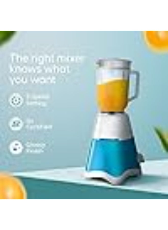 لونج واي Longway Super Dlx Juicer Mixer Grinder | Up to 750 Watt Powerful Motor | 4 Jars for Grinding, Mixing, Juicing | 2 Year Warranty | Blue & White - Image 3