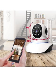 GREENEYE TECHNOLOGY GREENEYE TECHNOLOGY CCTV Camera MultipleXR2 Pro Upgraded HD Smart WiFi Wireless IP CCTV Security Camera Night Vision 2Way Audio Support 64 GB Micro SD Card Slot  - Image 2